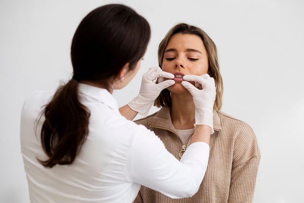 doctor-de-tiro-medio-revisando-mujer