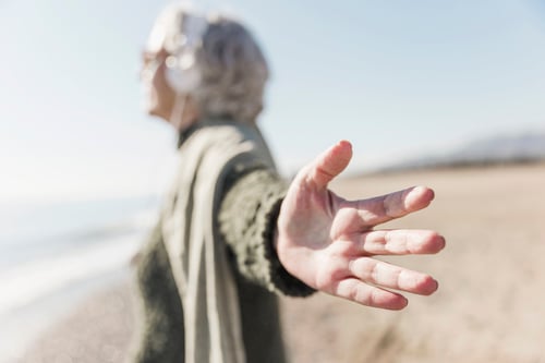 mindfulness-concept-with-blurred-woman-outdoors